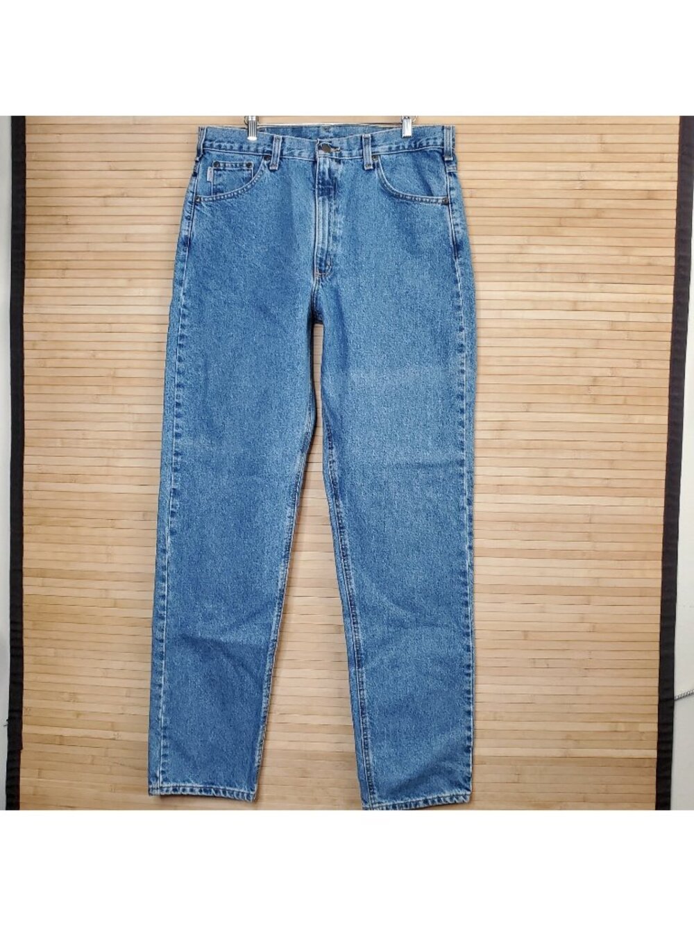 vintage carhartt 34 x 35 relaxed fit jeans light wash excellent condition